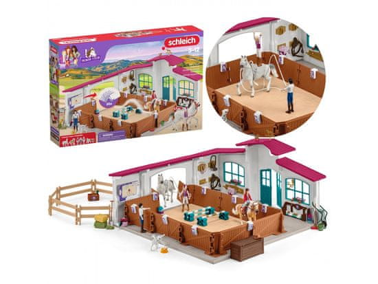 Schleich SLH42639 Schleich Horse Club - Jahalna arena z dodatki 5+