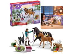 Schleich SLH99092 Schleich Horse Club - Adventni koledar za otroke, komplet figuric 4+ 