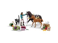 Schleich SLH99092 Schleich Horse Club - Adventni koledar za otroke, komplet figuric 4+ 