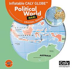 Caly toys Napihljiv poučni globus - Politični 42 cm