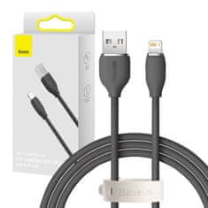 BASEUS Baseus Jelly kabel USB na Lightning, 2,4 A, 1,2 m (črn)