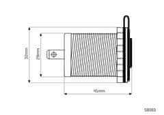 Carmotion Vgrajena električna vtičnica, 12V/24V