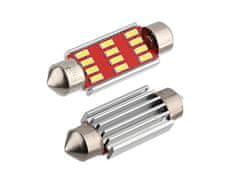 Carmotion VISION Festoon SV8.5 41mm 12/24V 12x 4014 SMD LED žarnica, CANBUS, bela, 2 kosa.