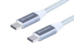 Carmotion Kabel za polnjenje in sinhronizacijo, pleten iz mikrovlaken, 120 cm, USB-C &gt; USB-C