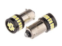 Carmotion VISION H6W BAX9s 12/24V 24x 3014 SMD LED žarnica, nepolarna, CANBUS, bela, 2 kosa.