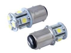 Carmotion VISION P21/5W BAY15d 12V 8x 5050 SMD LED žarnica, bela, 2 kosa.