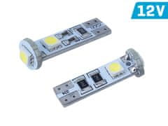 Carmotion VISION W5W (T10) 12V žarnica 3x 5050 SMD LED, CANBUS, bela, 2 kosa.