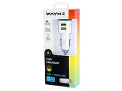 Carmotion Polnilec WAYME 12/24V 2x USB 3,4A + kabel z vtičem micro USB