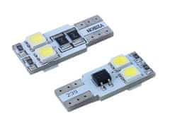 Carmotion VISION W5W (T10) 12V žarnica 4x 5050 SMD LED, CANBUS, bela, 2 kosa.