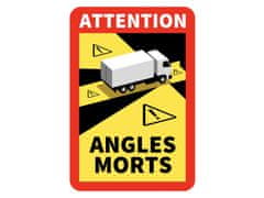 Carmotion ANGLES MORTS nalepka 25 x 17 cm, TIR, laminat, anti UV