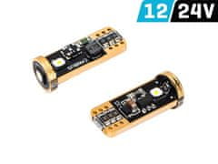 Carmotion VISION W5W (T10) 12/24V žarnica 3x 3838 SMD LED, CANBUS, bela, 2 kosa.