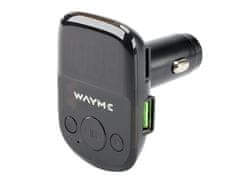 Carmotion WAYME FM oddajnik 12/24V z USB QC3.0 + Auto-ID, voltmeter in HandsFree