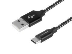 Carmotion Kabel za polnjenje in sinhronizacijo, 300 cm, pleten iz mikrovlaken, USB &gt; USB-C