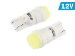 Carmotion VISION W5W (T10) 12V 1x COB LED žarnica, bela, 2 kosa.