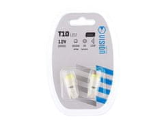 Carmotion VISION W5W (T10) 12V 1x COB LED žarnica, bela, 2 kosa.