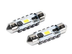 Carmotion VISION Festoon žarnica SV8.5 36 mm 12/24V 2x 3570 SMD LED, CANBUS, bela, 2 kosa.