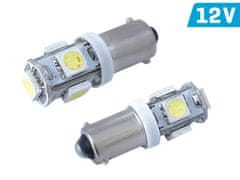 Carmotion VISION T4W BA9s 12V 5x 5050 SMD LED žarnica, bela, 2 kosa.