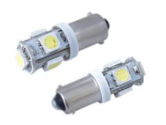 Carmotion VISION T4W BA9s 12V 5x 5050 SMD LED žarnica, bela, 2 kosa.