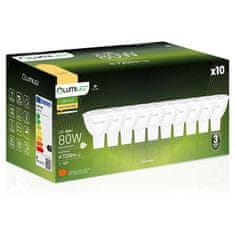 LUMILED 10x LED žarnica GU5.3 MR16 8W = 80W 720lm 3000K Topla bela 120°