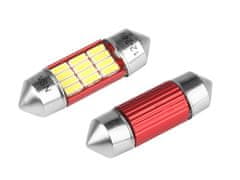 Carmotion VISION Festoon SV8.5 31mm 12/24V 12x 4014 SMD LED žarnica, nepolarna, CANBUS, bela, 2 kosa.