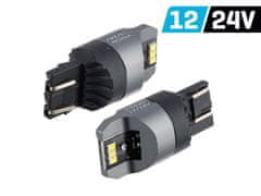 Carmotion VISION W21/5W (T20q) 12/24V žarnica 6x 3020 SMD LED, nepolarna, CANBUS, bela, 2 kosa.