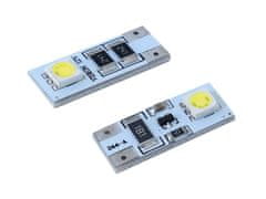 Carmotion VISION W5W (T10) 12V žarnica 2x 5050 SMD LED, CANBUS, bela, 2 kosa.