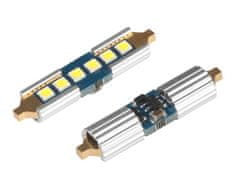 Carmotion VISION Festoon SV8.5 39mm 12/24V žarnica 6x 3030 SMD LED, nepolarna, CANBUS, bela, 2 kosa.