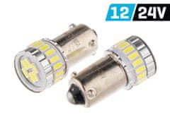 Carmotion VISION H21W BAY9s 12/24V 18x SMD LED žarnica, nepolarna, CANBUS, bela, 2 kosa.