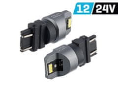 Carmotion VISION P27/7W (T25) 12/24V žarnica 6x 3020 SMD LED, nepolarna, CANBUS, bela, 2 kosa.