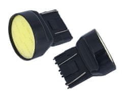 Carmotion VISION žarnica W21/5W (T20q) 12V 1x COB LED, CANBUS, bela, 2 kosa.