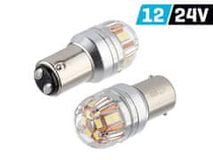 Carmotion VISION P21/5W BAY15d 12/24V 15x 2835 SMD OSRAM čip, CANBUS, bela, 2 kosa.