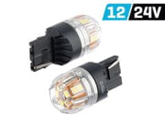 Carmotion VISION W21W (T20d) 12/24V 15x 2835 SMD OSRAM čip, CANBUS, bela, 2 kosa.