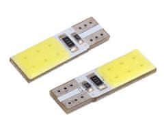 Carmotion VISION W5W (T10) 12V 2x COB LED, CANBUS, bela, 2 kosa.