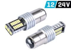 Carmotion VISION P21/5W BAY15d 12/24V žarnica 30x 4014 SMD LED, CANBUS, bela, 2 kosa.