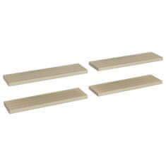 Vidaxl Stenske police 4 kosi barva hrasta 90x23,5x3,8 cm MDF