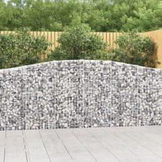 Vidaxl Obokane gabion košare 25kosa 400x30x100/120 cm pocinkano železo