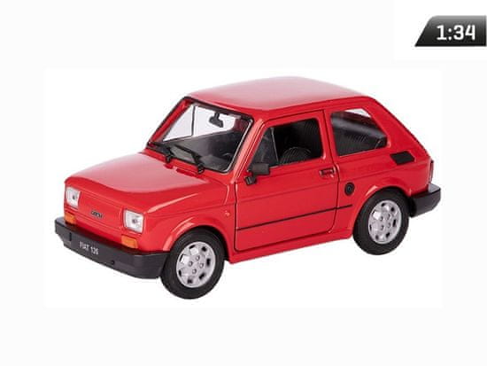 Carmotion Model 1:34, PRL FIAT 126p, rdeč (A884F126C)