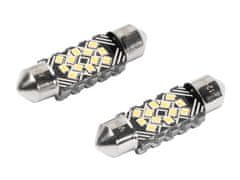 Carmotion VISION Festoon SV8.5 36 mm 12/24V 12x 2016 SMD LED žarnica, CANBUS, bela, 2 kosa.