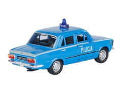 Carmotion Model 1:34, PRL FIAT 125p MILICJA, moder (A884F125MIN)