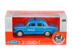 Carmotion Model 1:34, PRL FIAT 125p MILICJA, moder (A884F125MIN)