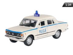 Carmotion Model 1:34, PRL FIAT 125p MILICJA, bel (A884F125MIB)