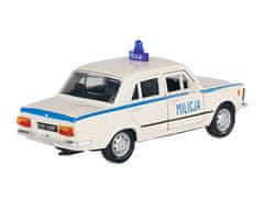 Carmotion Model 1:34, PRL FIAT 125p MILICJA, bel (A884F125MIB)