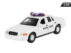 Carmotion Model 1:34, 1999 FORD Crown Victoria,POLICE, bela (A876FCVPB)