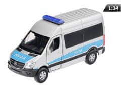 Carmotion Model 1:34, Mercedes-Benz Sprinter POLICE, srebrn (A884MBSPOS)