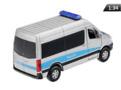 Carmotion Model 1:34, Mercedes-Benz Sprinter POLICE, srebrn (A884MBSPOS)