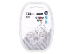 Carmotion VISION Žarnica T13 (W2.1x9.5d) 12V 6x 3mm LED, bela, 2 kosa.