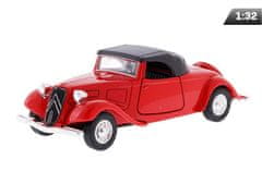 Carmotion Model 1:34, 1939 CITROËN 11B Traction Avant Cabrio, rdeč (A008751C1TC)