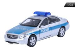 Carmotion Model 1:34, 2016 MERCEDES-BENZ E-Class POLIZEI, srebrn (A876MBEPS)