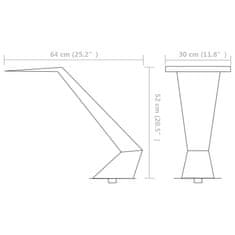 Vidaxl Vodni slap za bazen iz nerjavečega jekla 64x30x52 cm srebrn