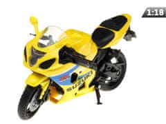 Carmotion Model 1:18, SUZUKI GSX-R600, rumen (M05604BZ)